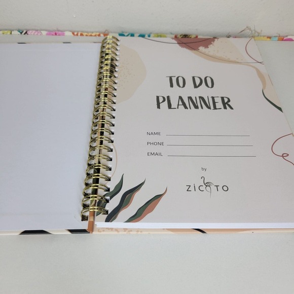 Zicoto NEW Abstract Leaves To Do Planner - Picture 4 of 6
